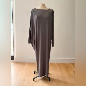 Chic Long Sleeve Gray Dress